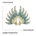 Alloy Rhinestone Colorful Wing Brooch For Elegant Women's Apparel view 6