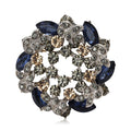 Alloy Rhinestone Bauhinia Flower Brooch Pin For Womens Clothing view 1