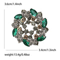 Alloy Rhinestone Bauhinia Flower Brooch Pin For Womens Clothing view 6