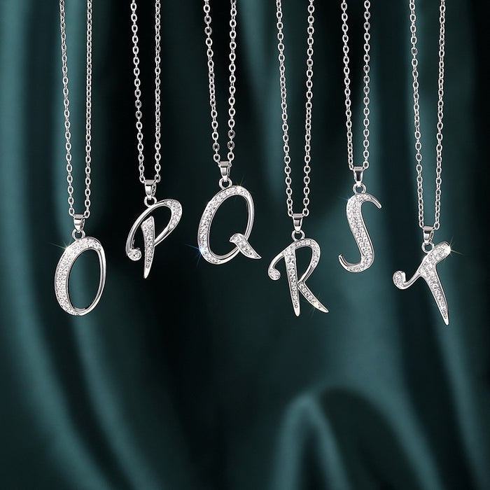 Fashion 26 Letter Necklace Trendy English Initial Pendant Personalized New Style Jewelry