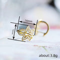 Leaf Maple Leaf Ear Cuffs For Women With Micro Pave Zircon, Niche Fashion Jewelry Earrings view 4