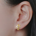 Leaf Maple Leaf Ear Cuffs For Women With Micro Pave Zircon, Niche Fashion Jewelry Earrings view 3