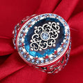 Bohemian Ethnic Vintage Statement Ring For Women Niche Exaggerated Fashion Design Jewelry view 2