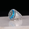 Bohemian Ethnic Vintage Statement Ring For Women Niche Exaggerated Fashion Design Jewelry view 3