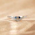Creative Minimalist Geometric Women's Ring With Colorful Micro Paved Zircon Daily Jewelry view 2