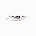 Creative Minimalist Geometric Women's Ring With Colorful Micro Paved Zircon Daily Jewelry view 5