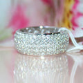 Luxury Full Zircon Sparkling Ring For Women, Elegant Engagement Wedding Jewelry view 1