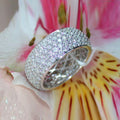 Luxury Full Zircon Sparkling Ring For Women, Elegant Engagement Wedding Jewelry view 3