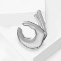 Alloy Enamel OK Gesture Brooch Pin For Fashion Apparel Decoration view 3