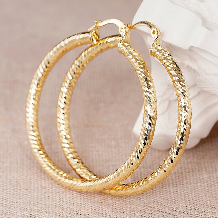 Women's Water Drop Geometric Hoop Ear Cuffs, Heavy Statement Middle East Style Jewelry Earrings