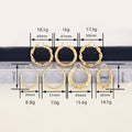 Women's Water Drop Geometric Hoop Ear Cuffs, Heavy Statement Middle East Style Jewelry Earrings view 4