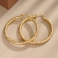 Women's Water Drop Geometric Hoop Ear Cuffs, Heavy Statement Middle East Style Jewelry Earrings view 5