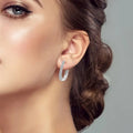 Women's Micro Pave Minimalist Ear Cuff, Simple Fashion Earrings For Daily Accessory Styling view 3