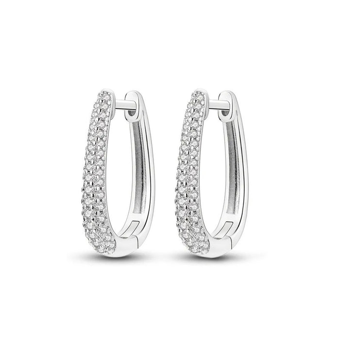 Women's Micro Pave Minimalist Ear Cuff, Simple Fashion Earrings For Daily Accessory Styling