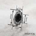 Dark European Vintage Baroque Floral Lace Ring For Women, Gothic Classical Statement Finger Ring view 4