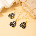 Vintage Enamel Tarot Card Sun Death Pendant Drop Alloy Hook Jewelry Set Elegant Women Earrings view 4