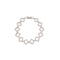 18K Gold Plated Zircon Gourd Faux Pearl Bangle Elegant Light Luxury Geometric Bracelet For Women view 5