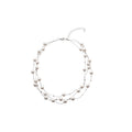 French Light Luxury Irregular Layered Round Faux Pearl Necklace Jewelry Set For Women view 5