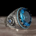 Women's Palace Style Embossed Ring, Baroque Luxury Statement Jewelry With Designer Look view 5
