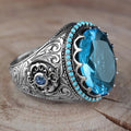Women's Palace Style Embossed Ring, Baroque Luxury Statement Jewelry With Designer Look view 2