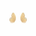Elegant Vintage Gold Alloy Hollow Butterfly Stud Earrings For Women Chinese Style Lightweight Statement Earrings view 5