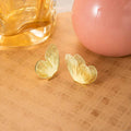 Elegant Vintage Gold Alloy Hollow Butterfly Stud Earrings For Women Chinese Style Lightweight Statement Earrings view 3