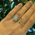 Women's Geometric Ring, Elegant Fashion Banquet Jewelry For Valentine's Day Engagement Wedding view 4
