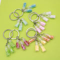 Glass Crystal Bottle Keychain Lucky Key Ring Gift view 1
