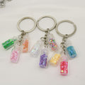 Glass Crystal Bottle Keychain Lucky Key Ring Gift view 4