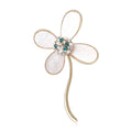 Luxury Alloy Abalone Shell Clover Brooch For Women's Clothing view 1