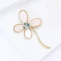 Luxury Alloy Abalone Shell Clover Brooch For Women's Clothing view 4