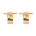 Copper English Letter Stud Earrings For Women Minimalist Geometric Light Luxury Jewelry view 5