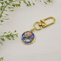 Zinc Alloy Monet Garden Flower Keychain Artistic Bag Charm view 6