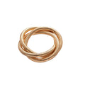 European Style Metal Twisted Spiral Swirl Bangle Minimalist Light Luxury Round Bracelet view 5