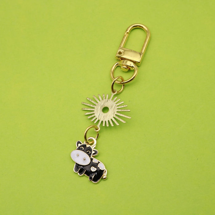 Metal Cute Calf Keychain Student Bag Charm Gift