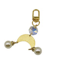 Metal Pearl Shell Moon Heart Keychain Bag Charm Gift view 5