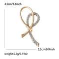 Alloy Rhinestone Knot Brooch For Womens Apparel And Lapel Decoration view 5