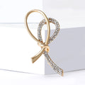 Alloy Rhinestone Knot Brooch For Womens Apparel And Lapel Decoration view 4