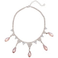 Light Luxury French Vintage Teardrop Zircon Tassel Alloy Collarbone Necklace view 5