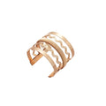 Metal Crumpled Hollow Wavy Multilayer Bangle European American Vintage Statement Jewelry For Women view 5
