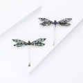 Alloy Rhinestone Dragonfly Brooch Pin For Women's Suits And Coats view 2
