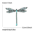 Alloy Rhinestone Dragonfly Brooch Pin For Women's Suits And Coats view 6