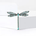 Alloy Rhinestone Dragonfly Brooch Pin For Women's Suits And Coats view 3
