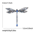Alloy Rhinestone Dragonfly Brooch Pin For Women's Suits And Coats view 5