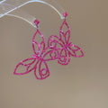Chic Copper Butterfly Zircon Inlaid Drop Earrings With Silver Pins For Women view 3