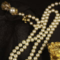 Light Luxury Faux Pearl Rhinestone Flower Bird Long Necklace For Women view 2