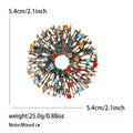 Alloy Rhinestone Hollow Sun Brooch Pin For Women Apparel view 6