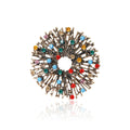 Alloy Rhinestone Hollow Sun Brooch Pin For Women Apparel view 1