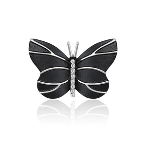 Alloy Rhinestone Butterfly Brooch Fashion Women Clothing Lapel Pin