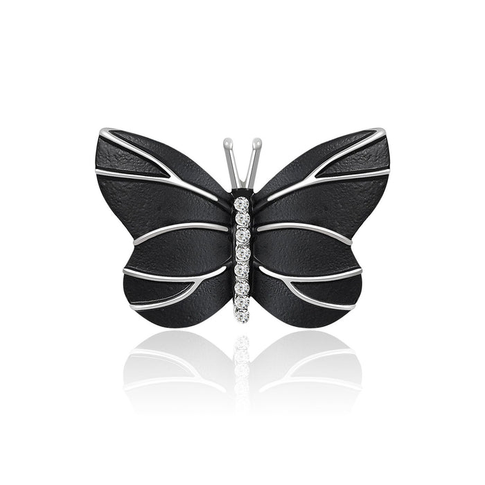 Alloy Rhinestone Butterfly Brooch Fashion Women Clothing Lapel Pin